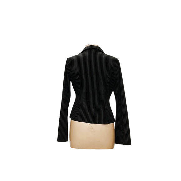 Princess Polly Black Pinstripe Top - Picture 2 of 4